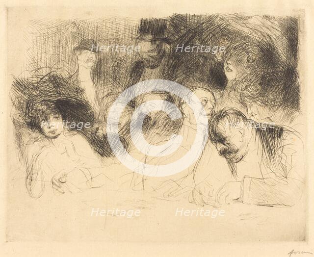 At the Gambling Table (first plate), 1909. Creator: Jean Louis Forain.