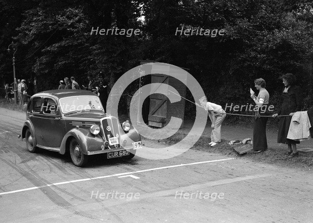 Standard Flying 12 of WJ Haward, winner of a bronze award at the MCC Torquay Rally, July 1937. Artist: Bill Brunell.