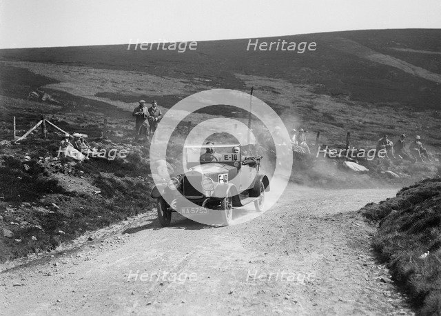 Charron-Laycock open 4-seater of WF Milward taking part in the Scottish Light Car Trial, 1922. Artist: Bill Brunell.