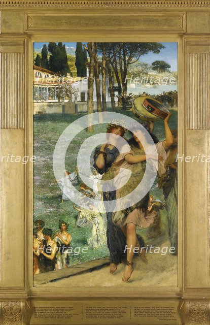 A spring festival (On the road to the Temple of Ceres). Artist: Alma-Tadema, Sir Lawrence (1836-1912)