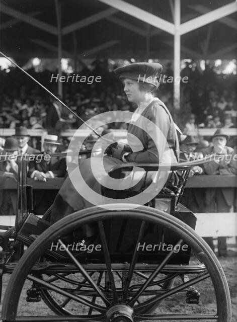 Horse Shows - Miss Constance Vauclain, 1916. Creator: Harris & Ewing.