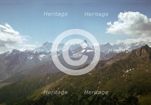 View northwest to Mt Champillon Artist: Unknown