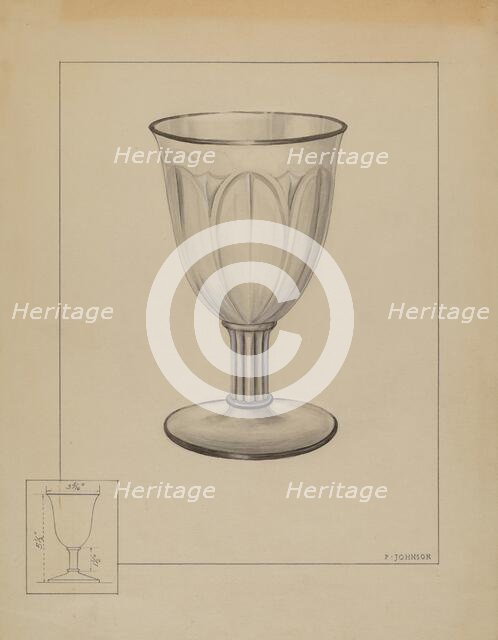 Goblet, c. 1936. Creator: Philip Johnson.