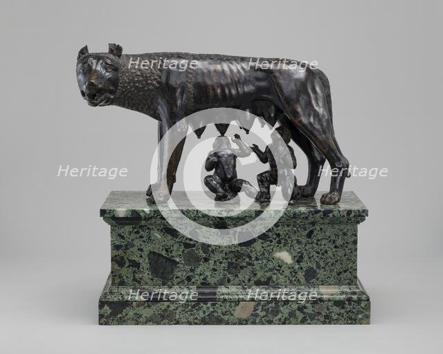 The Capitoline Wolf Suckling Romulus and Remus, late 15th - early 16th century. Creator: Unknown.