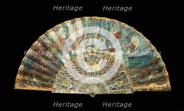 Fan, French, 1860-80. Creator: Unknown.