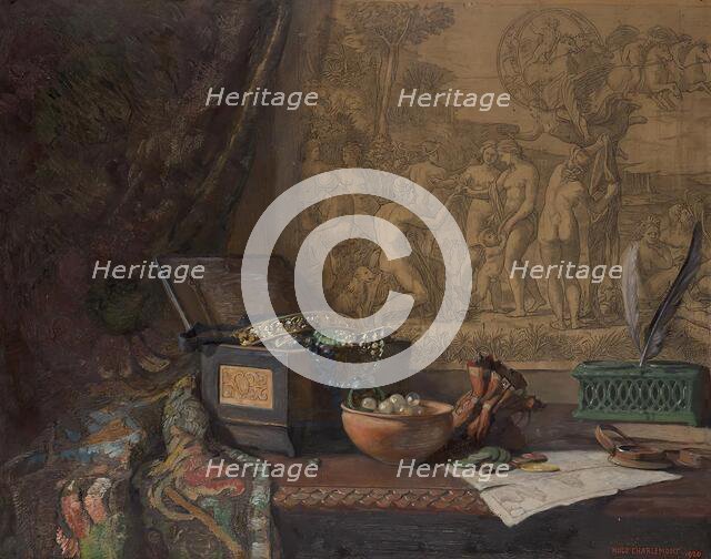 Still life with Judgment of Paris, 1920. Creator: Hugo Charlemont.