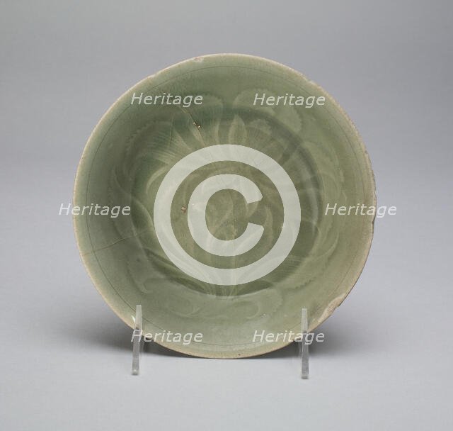 Bowl with Stylized Flowers and Leaves, Korea, Goryeo dynasty (918-1392), mid/late 12th century. Creator: Unknown.