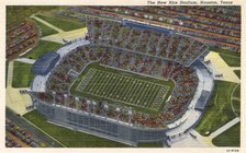 The New Rice Stadium, Houston, Texas, USA, 1951. Artist: Unknown