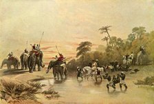 'Return from Pig-Sticking in India', 1840s, (1901). Creator: Charles Stewart Hardinge.