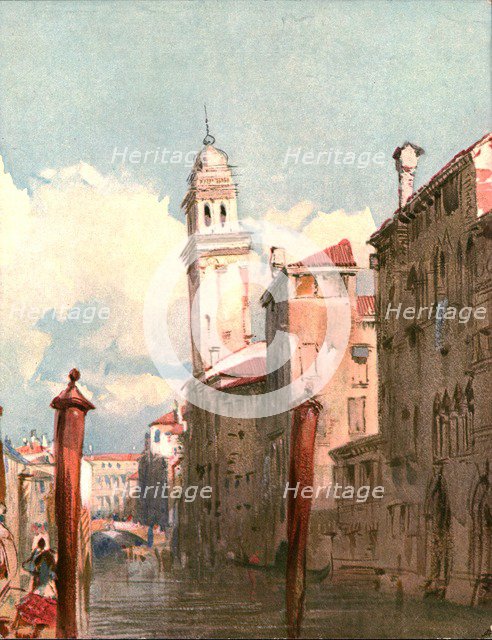 'View on a Canal', c1826, (c1900).  Creator: Unknown.