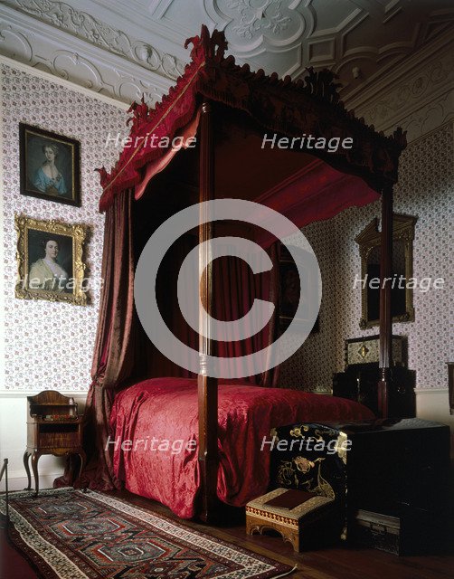 The Neville bedroom, made in 1766, Audley End House, Essex, 1986. Artist: Unknown