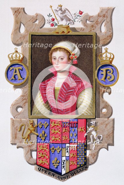 Anne Boleyn, second wife and Queen of Henry VIII, (1825). Artist: Sarah, Countess of Essex