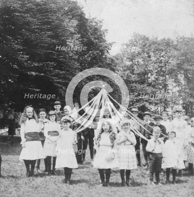 'Queen of the May', 1886. Artist: BW Kilburn