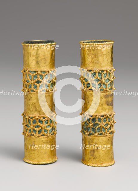 Hair Ornament, One of a Pair, Iran, 12th-13th century. Creator: Unknown.