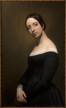 Portrait of the singer and composer Pauline Viardot (1821-1910), 1840. Creator: Scheffer, Ary (1795-1858).