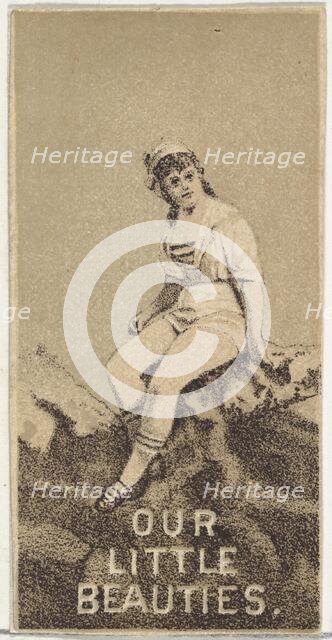 From the Actresses series (N57) promoting Our Little Beauties Cigarettes for Allen & Ginte..., 1890. Creator: Allen & Ginter.