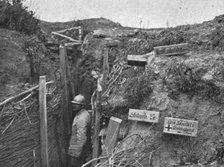 ''La Bataille de la Somme; ancienne tranchee allemands', 1916. Creator: Unknown.