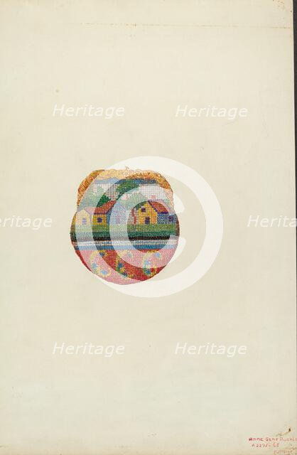 Beaded Purse, c. 1937. Creator: Ann Gene Buckley.