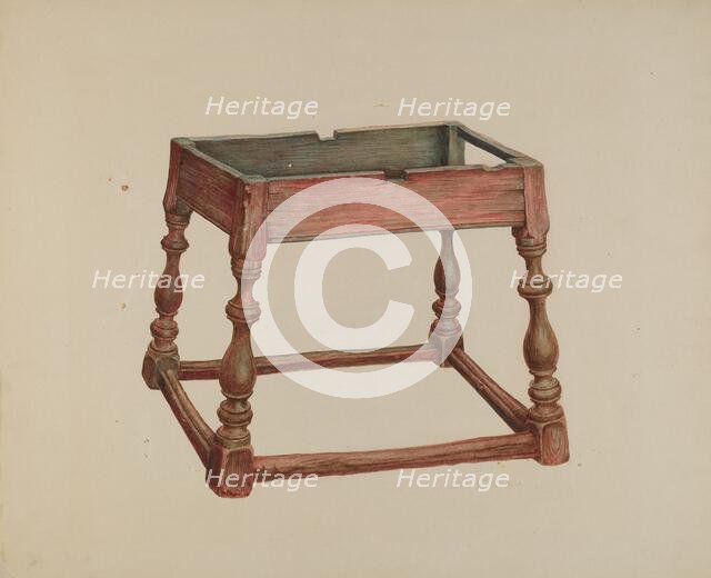 Tavern Table (Top Missing), 1938. Creator: Austin L. Davison.