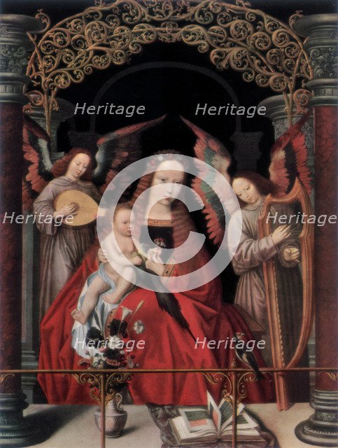 'The Madonna and Child with Angels', (1927). Artist: Adriaen Isenbrandt