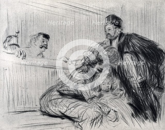 'The Lawyer Speaking with the Prevenu', 1925.Artist: Jean Louis Forain