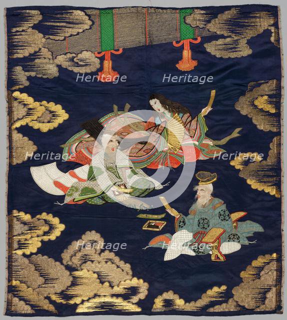 Embroidered Fukusa, late 1800s-early 1900s. Creator: Unknown.