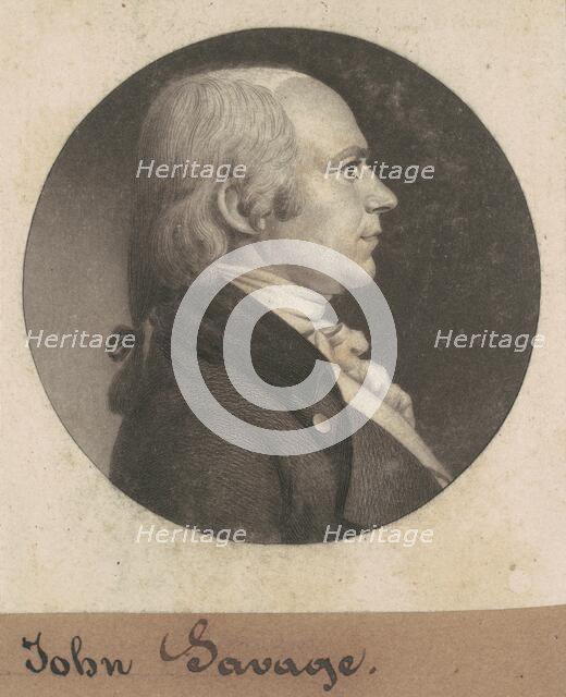 John Savage, 1802. Creator: Charles Balthazar Julien Févret de Saint-Mémin.