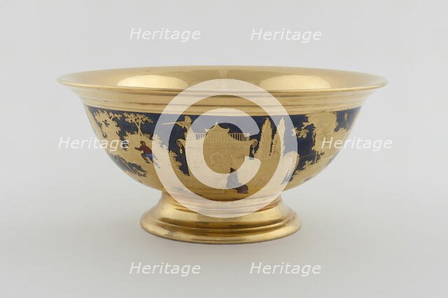 Bowl, Paris, c. 1820. Creator: Denuelle Porcelain Manufactory.
