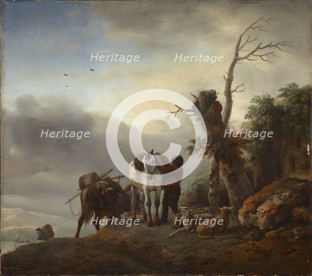 Landscape with Packhorses, c. 1647-1648.