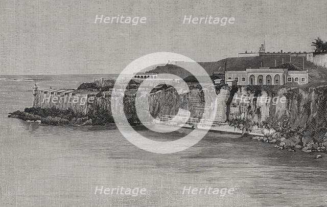Port entrance, San Juan, Puerto Rico, 1898. Creator: Unknown.