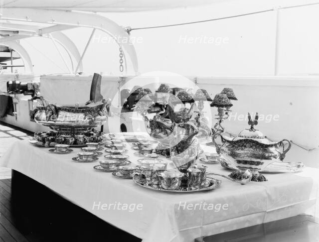 U.S.S. Kentucky silver service, presented by citizens of Kentucky, 1900 or 1901. Creator: Edward H Hart.