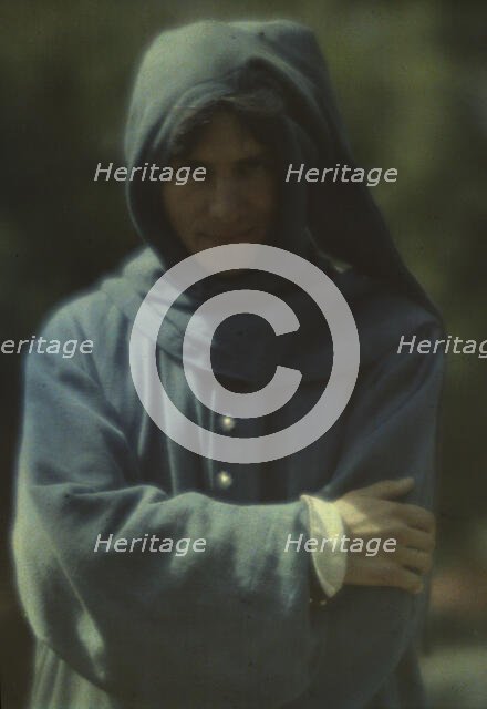 Percy MacKaye as Alwyn, the poet, a character in Percy MacKaye's play Sanctuary..., 1913 Sept. Creator: Arnold Genthe.