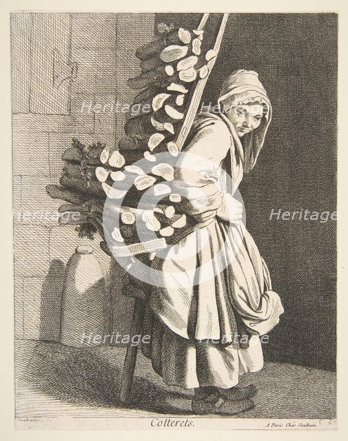 Bundled Firewood Seller, 1746. Creator: Caylus, Anne-Claude-Philippe de.