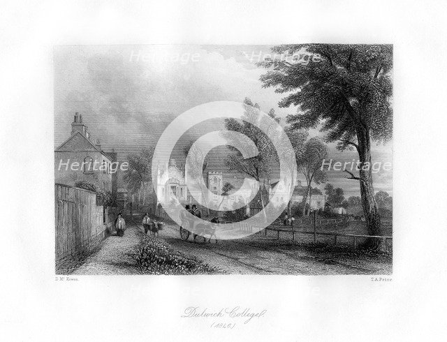 Dulwich College, Dulwich, south-east London, 1846.Artist: TA Prior