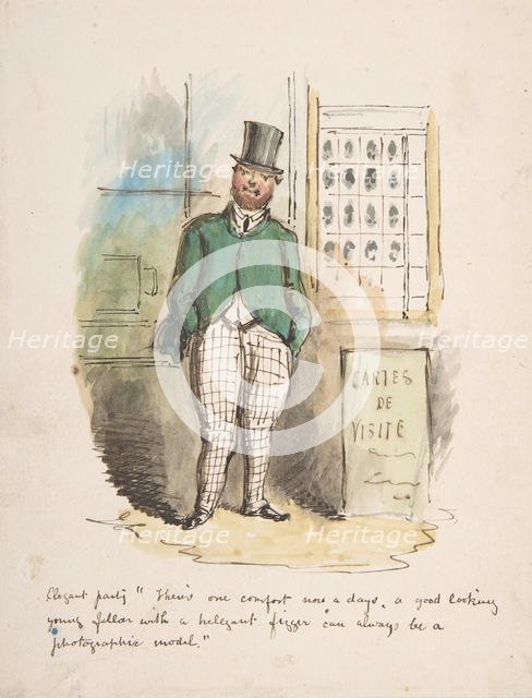 Comic Sketch, 1837-64. Creator: John Leech.