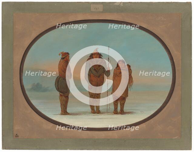 Three Esquimaux, 1855/1869. Creator: George Catlin.