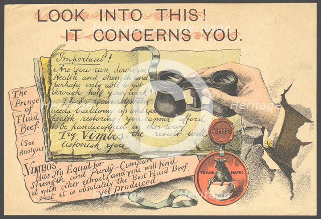 Vimbos Meat extract, 1890s. Artist: Unknown