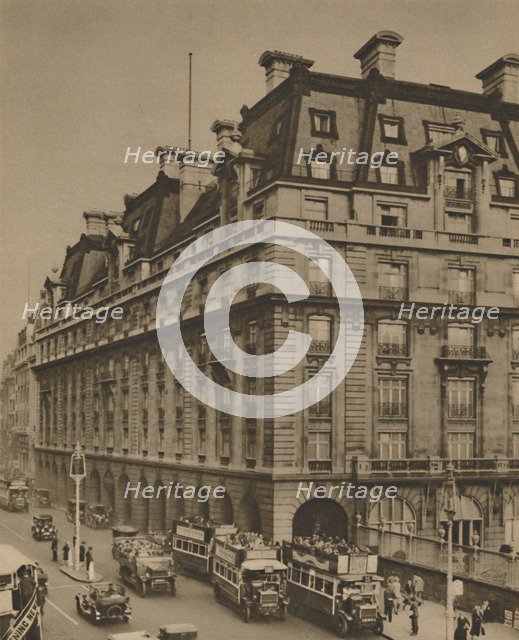 'The Ritz on the Site of the Hotels of Many Generations', c1935. Creator: Donald McLeish.