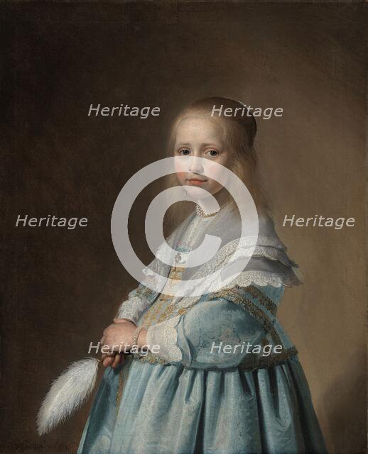 Portrait of a Girl Dressed in Blue, 1641. Creator: Jan Verspronck.
