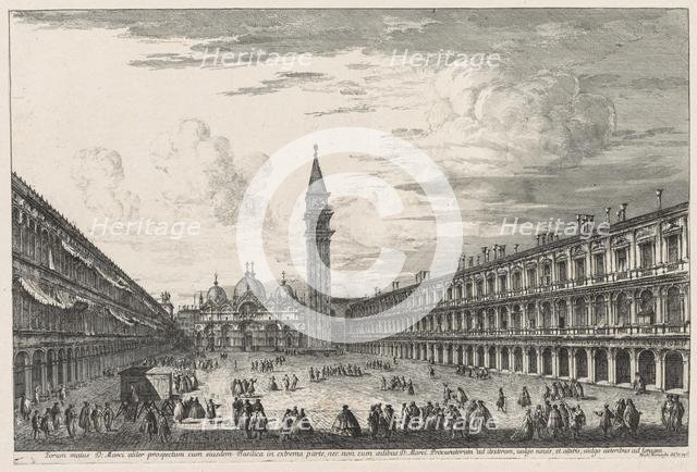 Views of Venice: Piazzo S. Marco, 1741. Creator: Michele Marieschi (Italian, 1710-1743).