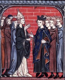 Siege of La Rochelle, c1325-c1350.  Creator: Unknown.