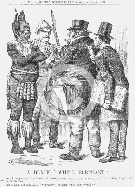 'A Black White Elephant', 1879. Artist: Joseph Swain