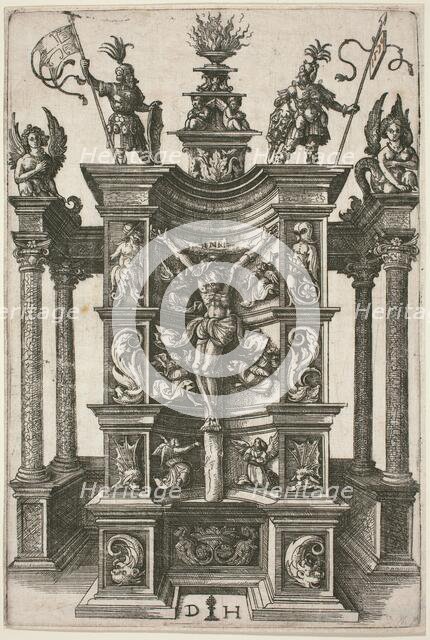 The Crucified Christ in a Decorated Niche. Creator: Daniel Hopfer.