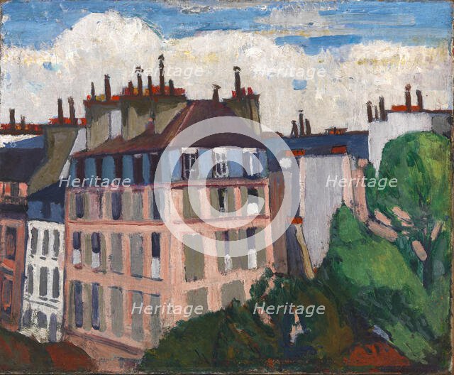 Rooftops, Paris, 1909-1912. Creator: H Lyman Sayen.