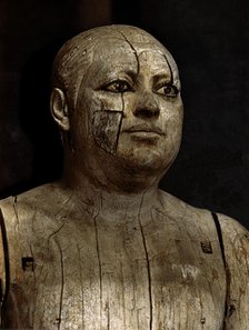 Statue of Sheikh el-Balad representing Ka-aper, Saqqara Necropolis, 5th dynasty. Creator: Unknown.