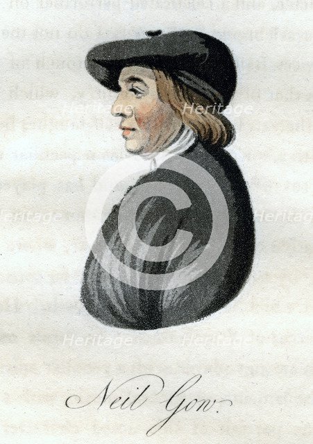 Niel Gow, Scottish fiddle-player, (1800). Creator: William Green.