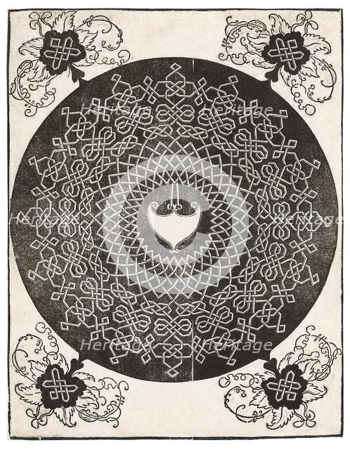 The First Knot (with a heart-shaped shield), from the Series of Six Knots, ca 1506-1507. Creator: Dürer, Albrecht (1471-1528).