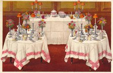 'Supper Tables with Buffet', c1907. Creator: Unknown.