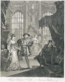 'King Henry the Eigth & Anna Bullen', 18th century. Artist: William Hogarth