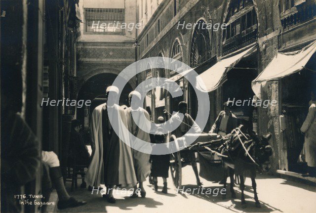 In The Bazaar, Tunis, Egypt, 1936. Artist: Unknown
